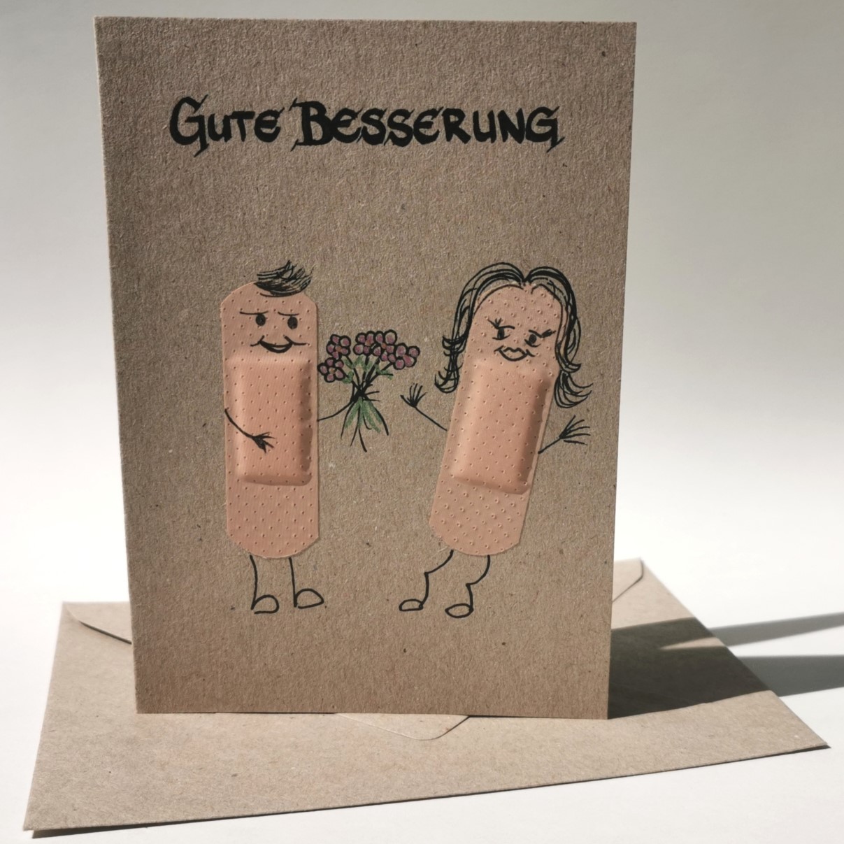 Produkt-Foto handgemachte Karte Gute Besserung Version 3