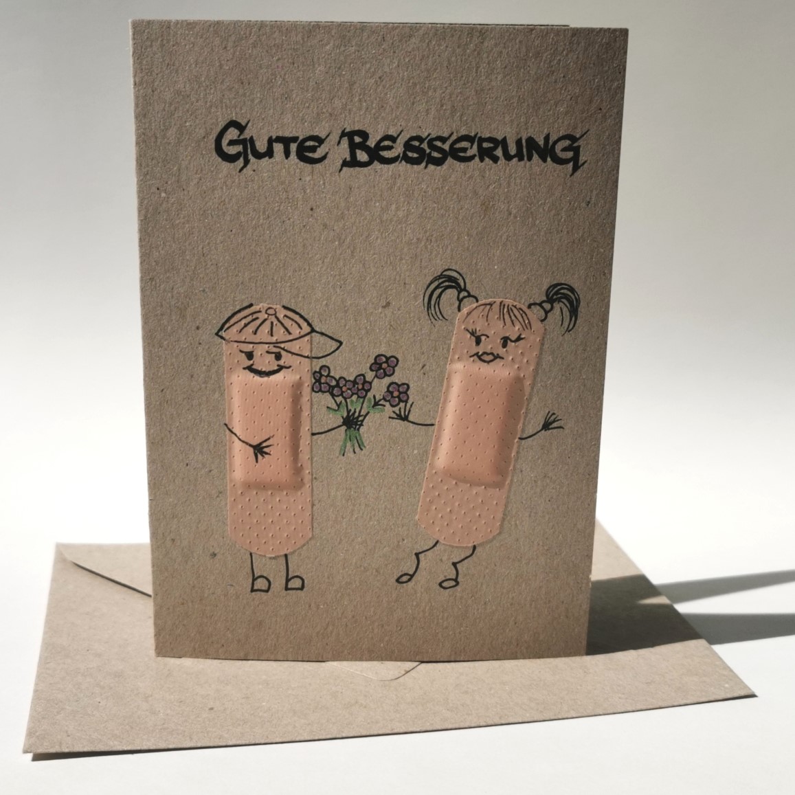 Produkt-Foto handgemachte Karte Gute Besserung Version 5