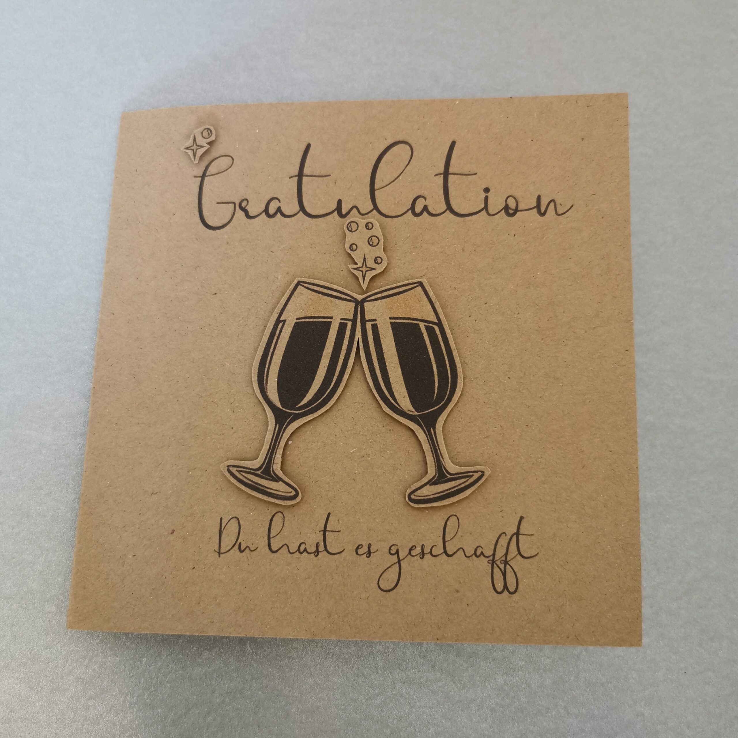 Glückwunschkarte Gratulation