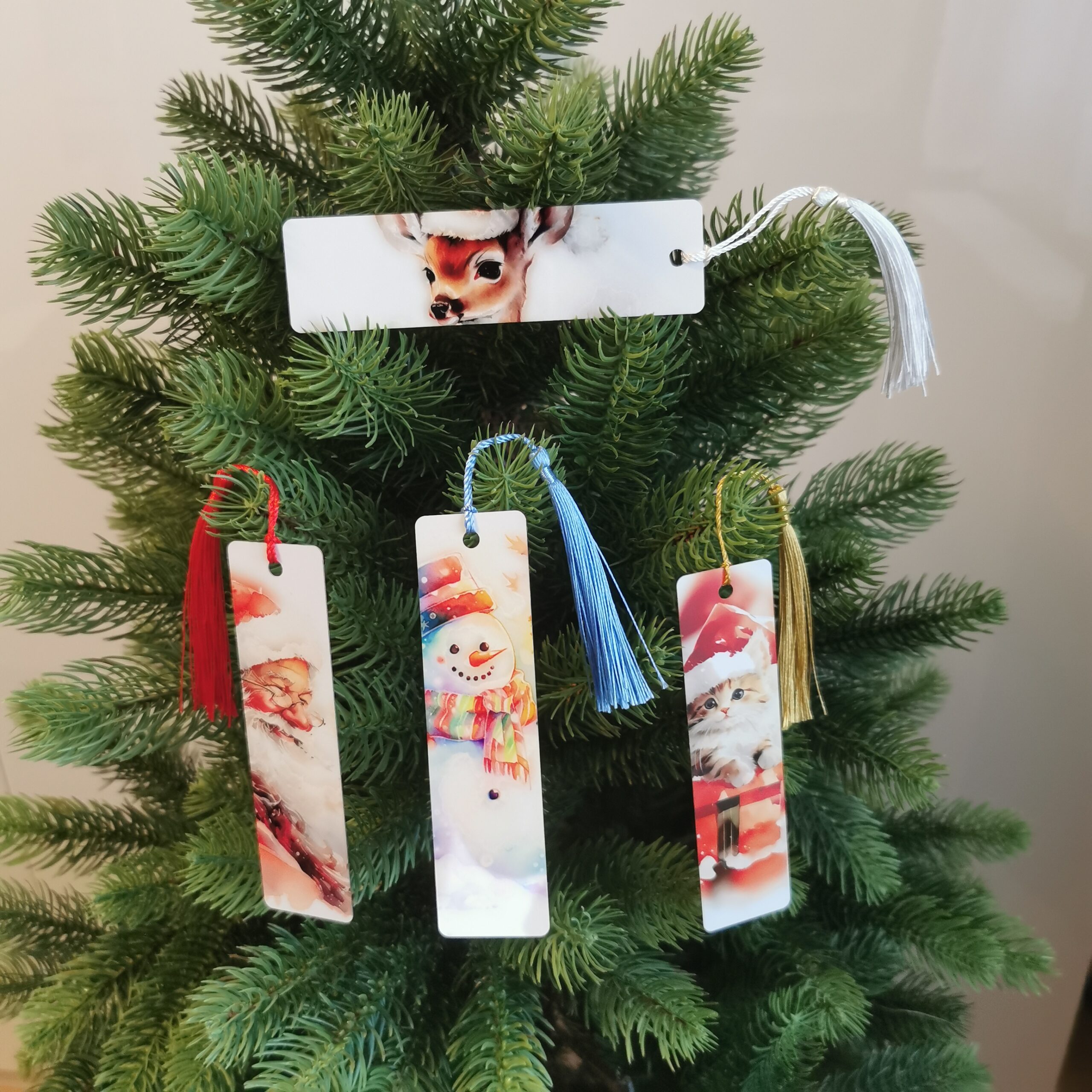 Weihnachtliches Lesezeichen als kleines perfektes Mitbringsel (verschiedene Motive)