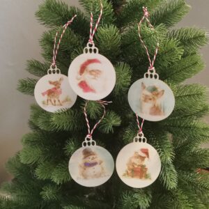 Weihnachtsornamente Set: Weihnachtskugeln als tolle Dekoration